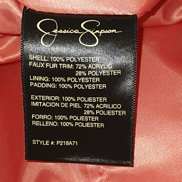 Girls Jessica Simpson Coat with removable Faux Fur - Picture 13 of 13